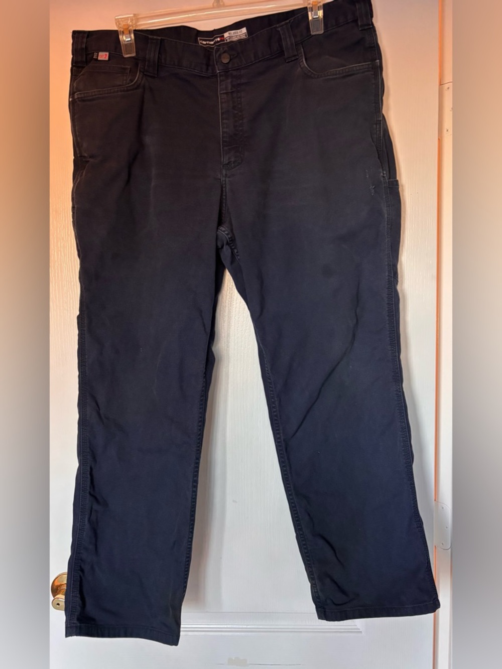 Carhartt Flame resistant Canvas Cargo Cat 2 2112 men’s 40x30 blue relaxed fit